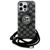 Karl Lagerfeld KLHMP16LHCKCKLCK iPhone 16 Pro 6.3 czarny/black hardcase IML Crossbody Monogram Karl & Choupette Head MagSa